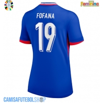 Camisa de time de futebol França Youssouf Fofana #19 Replicas 1º Equipamento Feminina Europeu 2024 Manga Curta